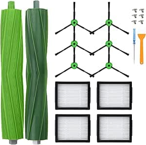 12 Pieces Replacement Parts for iRobot Roomba I Series i1 i1+ i3 i3+ i4 i4+ i5 i5+ i6 i6+ i7 i7+ i8 i8+, E Series e5 e6 J Series j5 j6 j7 j8 j9 j5+ j6+ j7+ j8+ j9+(Not for the Combo Jr. 7+/j9+)