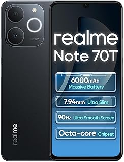 Note 70T 4G 4+128GB Smartphone, 6.75 Inch Screen, Black, 90Hz Display, 6000mAh Battery, 32MP Camera, Powerful Octa-Core Processor, ArmorShell Protection, IP54 - Image 1