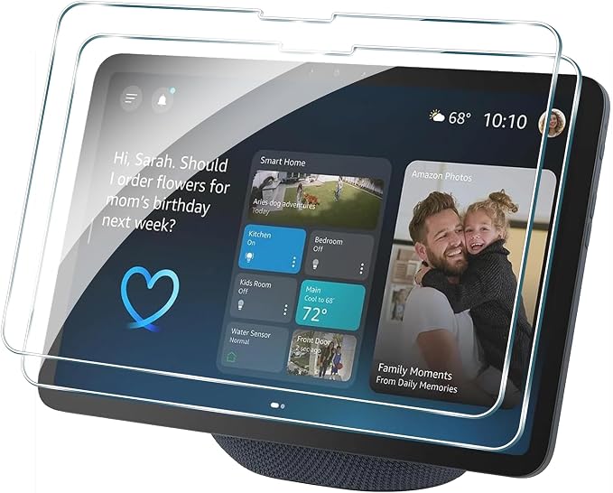 Tieeyivv Verre Trempé pour Amazon Echo show 11 Tablette Protection écran,Sans Bulles d'air Ultra Résistant HDTransparent Dureté 9H Glass - Image 1