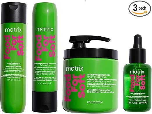 Matrix, Moisturizing Routine for Dry to Very Dry Hair, Nutrition and Softness, Hyaluronic Acid and Avocado Oil, Food For Soft - Image 1