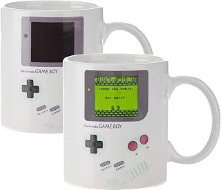 Paladone Tasse Changeante de Chaleur Gameboy - Cadeau Officiel pour Gamers, Nerds, Fans de Nintendo Mario, Hommes, & Enthousiastes Rétro des Années 90, 290ml (10 fl oz) - Image 1