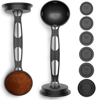 Koffee Zen Lot de 5 tasses à expresso interchangeables (49-58 mm), double pelle à café (1 & 2 cuillères à soupe) pour Breville, De'Longhi et autres modèles