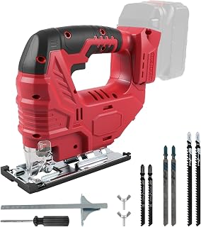 Scie sauteuse sans fil pour batterie Milwaukee M18 18V, 800 W 2700 RPM, coupe biseautée à 45°, 4 actions orbitales, avec lames de scie sauteuse pour coupe droite/courbe/cercle - Image 1
