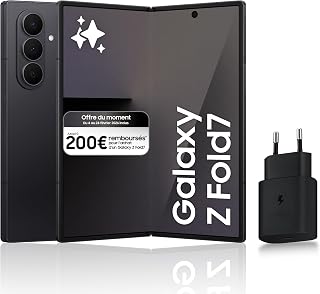 Galaxy Z Fold7, 5G Android Smartphone with Galaxy AI, 512GB, 25W Fast Mains Charger Included, Unlocked Smartphone, Absolute Black, FR Version - Image 1