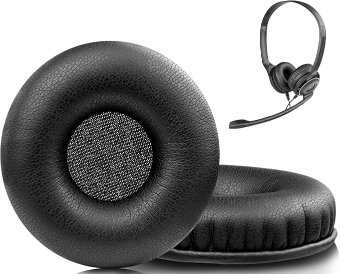 SOULWIT 50 mm Foam Cushion Pads for Sennheiser PX80/PX100/PX100II/PX200, PC30/PC36/PC130/PC131/PC140/PC145, PMX100/PMX200, PXC150/PXC250/PXC300, SC300 0/sc60 /SC75/SC230/SC260/SC630/SC660 - Image 1