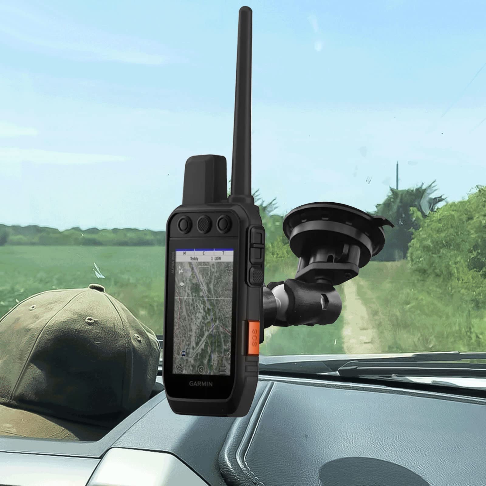 GPS Car Mount Compatible with Garmin Astro 320 and Alpha 100 200 300 Series (One Arm) - Image 1