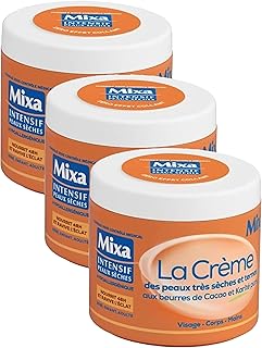 Mixa Intensif Peaux Sèches - La Crème des Peaux Très Sèches et Ternes - Multi Usages Visage, Corps, Mains, Pieds - Nourrit 48h et Ravive l'Éclat - Pénétration Rapide - Hypoallergénique - Pot 400 ml? - Image 1
