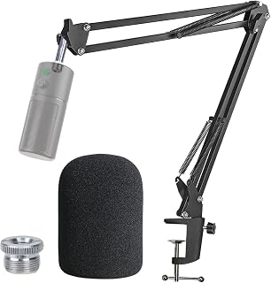 Pied de Micro Razer Seiren X Support avec Bonnette - Razer Seiren X Bras de Micro avec Anti Pop en Mousse par YOUSHARES - Image 1