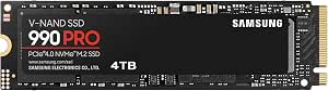 Samsung 990 Pro NVMe M.2 Pcle 4.0 Solid State Drive, Internal SSD, 4TB Capacity, Read Speed Up to 7450MB/s, Smart Heat Management with Nickel, MZ-V9P4T0BW - Image 1