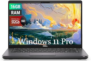 Dell Latitude 5400 Ordinateur portable professionnel, écran HD de 14", processeur Core i5-8365U 1,7 GHz, RAM 16 Go, SSD 512 Go, Clavier rétroéclairé, Windows 11 Pro (renouvelé) - Image 1