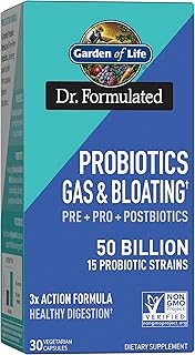 Dr Formulated Once Daily 3 in 1 Prebiotics, Postbiotics & Complete Probiotics for Men & Women - PRE+PRO+ Postbiotic Supplement for Gas & Bloating - 50 Billion - Image 1