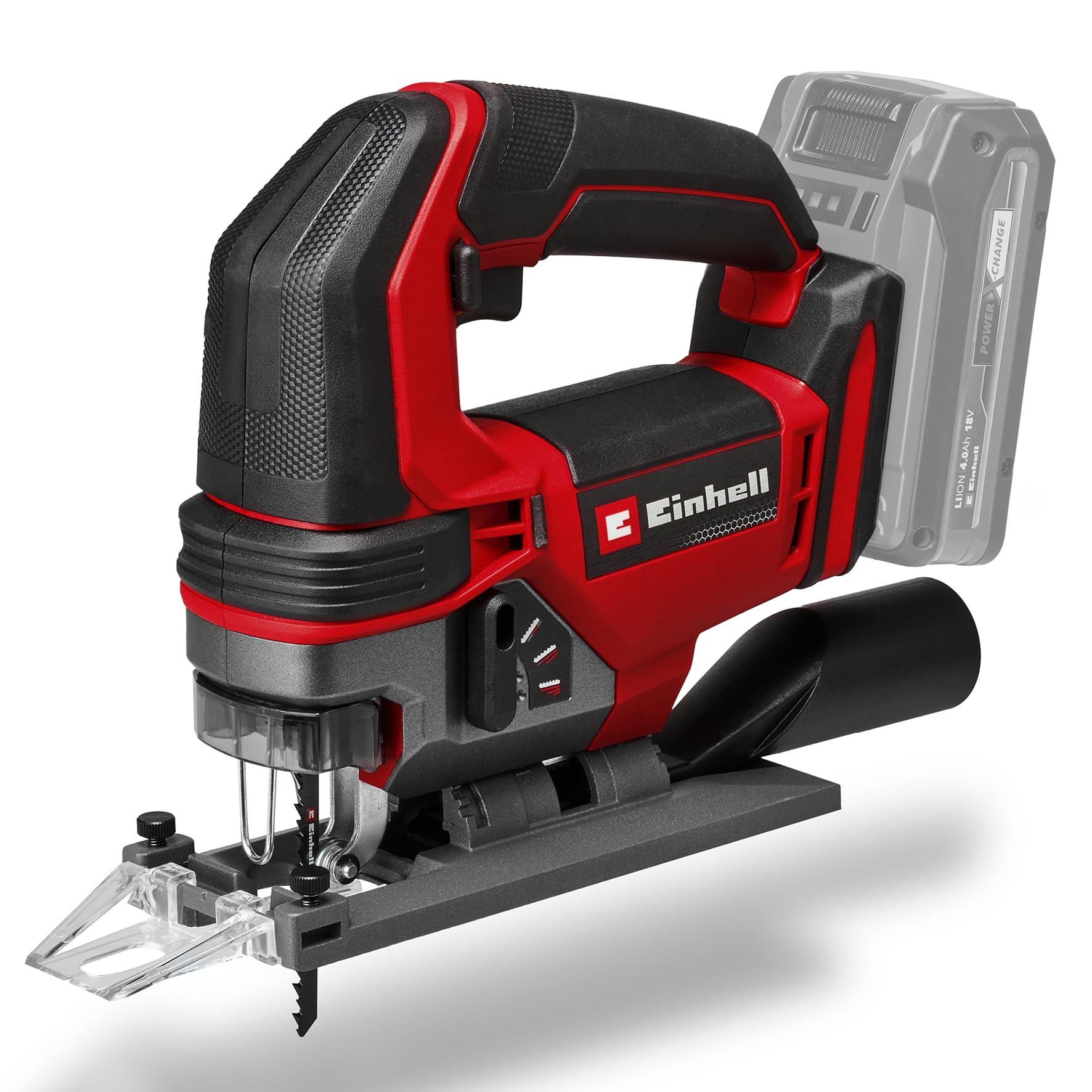 Einhell TE-JS 18/100 Li-Solo Power X-Change cordless jigsaw (18 V, cutting depth 100 mm in wood, stroke height 26 mm, angled cuts up to 45°, with blade, without battery) - Image 1