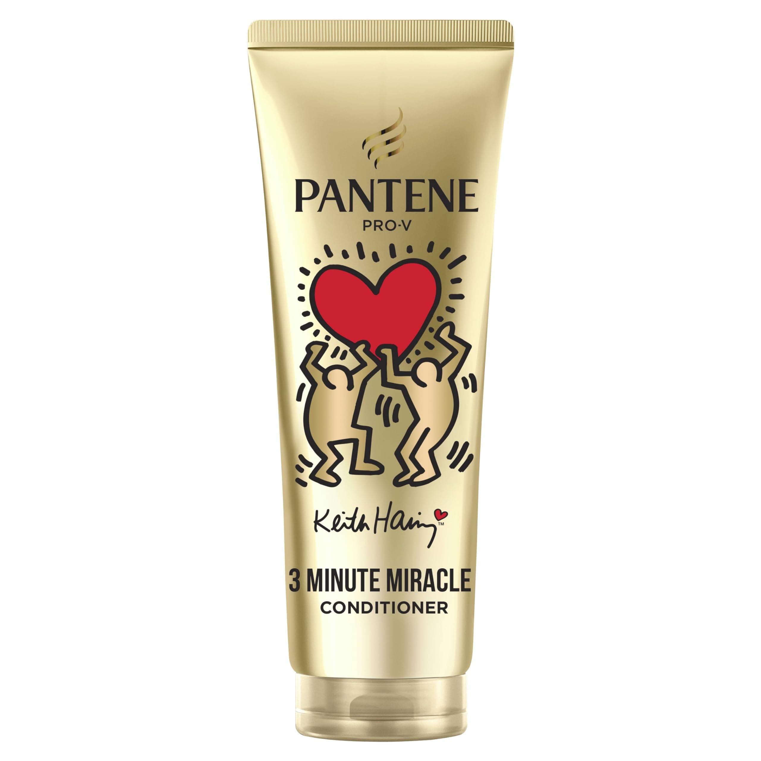 Pantene Pro-V x Keith Haring Art Collection Repair & Protect Conditioner 3 Minute Miracle 220ml Dry & Damaged Hair, Active Nutri-Plex, Helps Repair Visible Damage in 1 Application