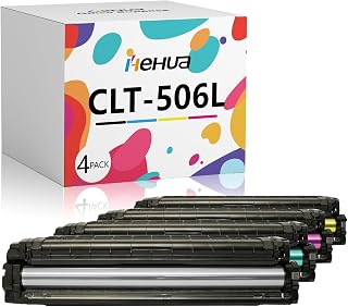 hehua CLT-506L Cartouches de Toner Compatible Remplacement pour Samsung CLT-K506L CLT-C506L CLT-M506L CLT-Y506L 6260FR 6260 CLP-680ND 680DW CLX-6260FW 6260ND 6260FD 6260 NR (Noir,Cyan,Jaune,Magenta) - Image 1