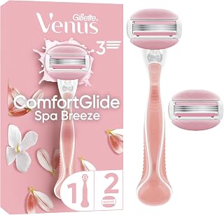 Gillette Venus Rasoir Pour Femme ComfortGlide Spa Breeze, Manche Réutilisable, Lot De 2 Recharges A 3 Lames, Sans Besoin De Gel A Raser, 1 Rechange Par 30 Jours De Rasage, Conçu Pour Corps Et Poils - Image 1