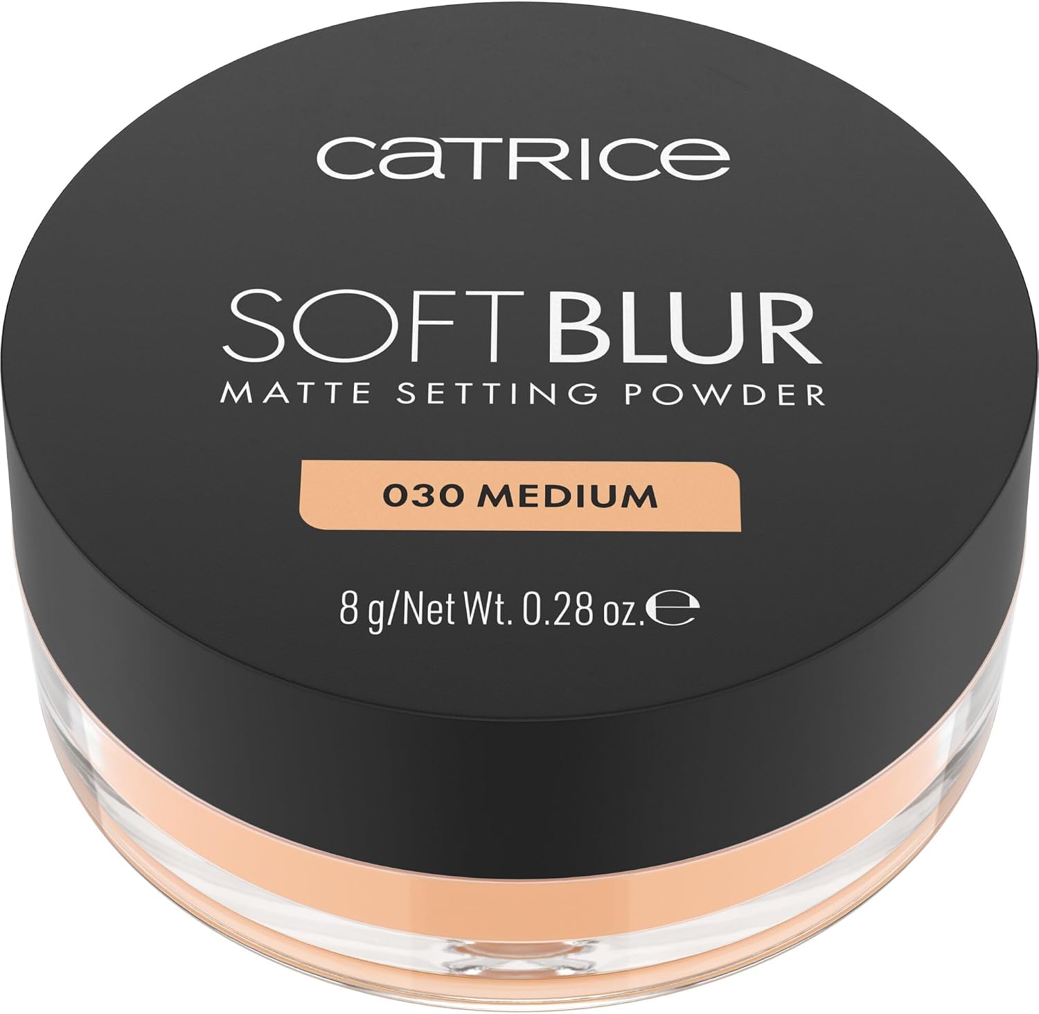 Catrice Soft Blur Matte Setting Powder 030 Medium, fini mat, poudre respirante, longue tenue, pour fixer le maquillage, formule légère, 8g - Image 1
