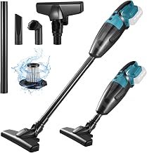 Aspirateur à main sans fil pour batterie Makita 18 V, mini aspirateur portable léger pour utilisation humide et sèche, petit aspirateur avec 3 buses et boîte à poussière, pour la maison et la voiture - Image 1