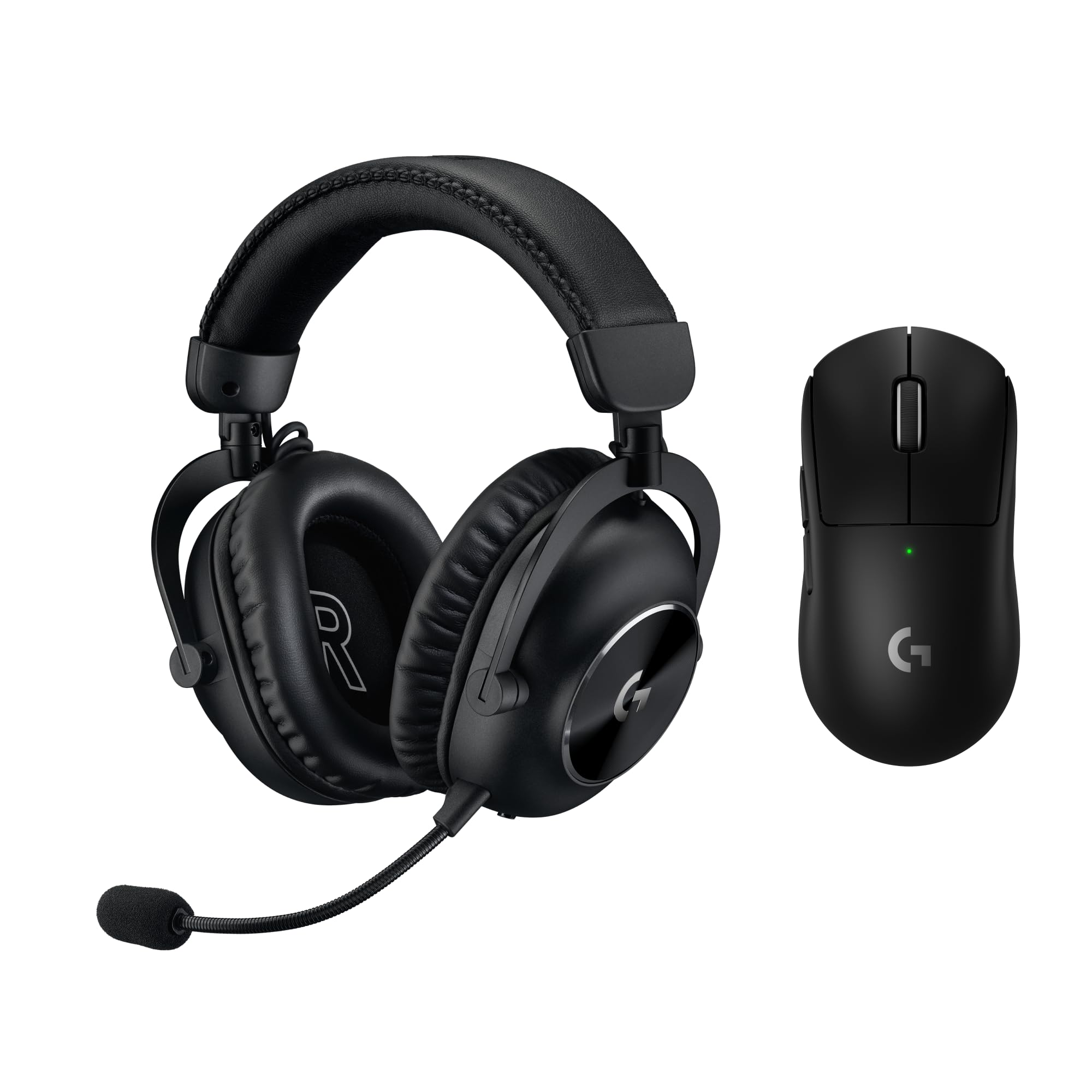 Logitech G PRO X SUPERLIGHT 2 LIGHTSPEED Wireless Gaming Mouse, Charging USB-C, PC and Mac + PRO X TKL LIGHTSPEED Wireless Gaming Headset, 50mm Graphene Transducers for PC and PS5 – Black - Image 1