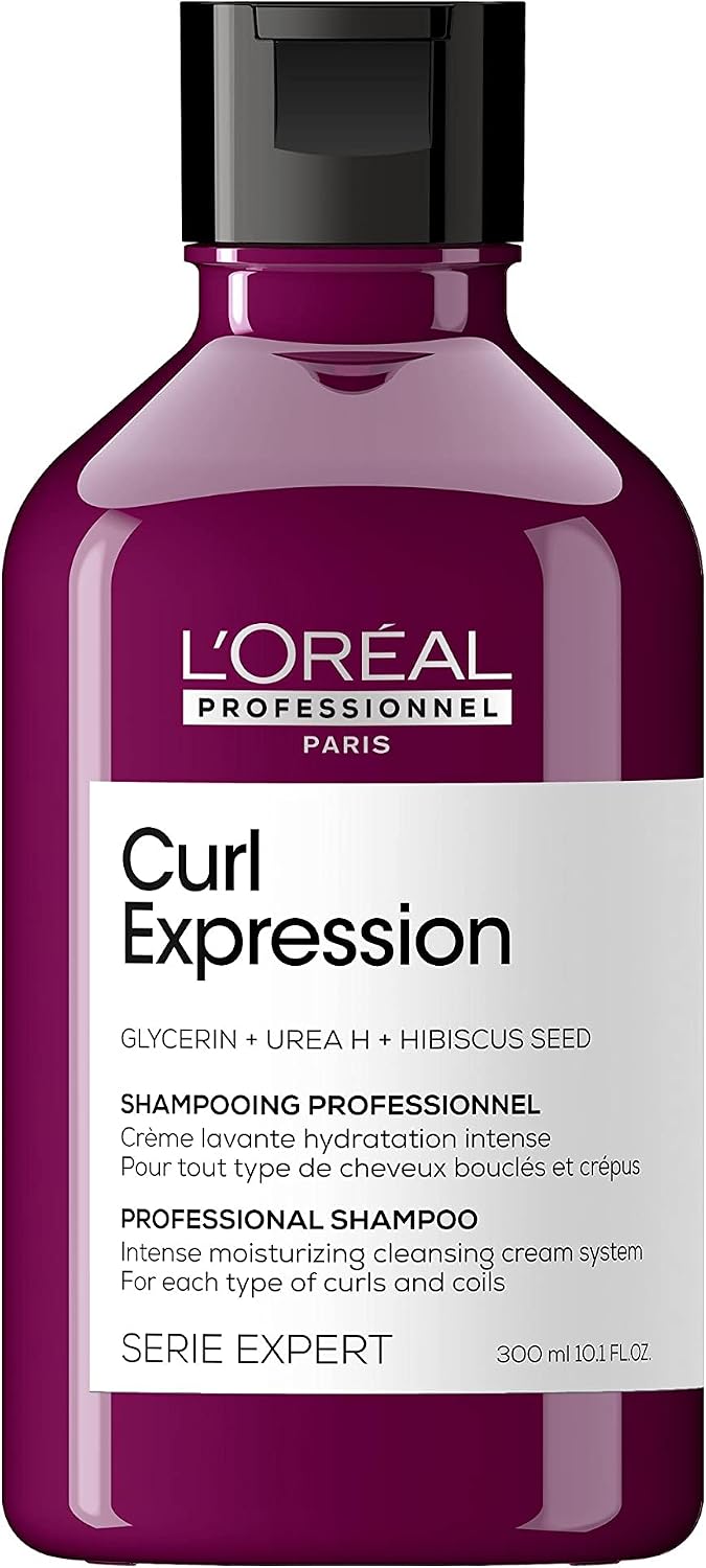 L'OREAL PROFESSIONNEL - Crème Lavante Hydratation Intense Curl Expression - Shampoing Cheveux Bouclés & Crépus - Homme & Femme - Hydratation Longue Durée - 300 ml - Image 1