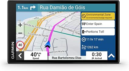 Garmin DriveSmart 66 MT-S Amazon Alexa – Navigationsgerät mit Alexa Built-in, hellem 6 Zoll (15.2 cm) HD-Display, 3D-Europakarten mit Umweltzonen, Verkehrsinfos in Echtzeit Via Garmin Drive App - Image 1