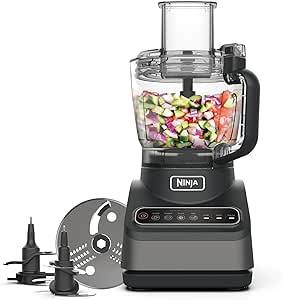 Ninja Kitchen Processor with 4 Automatic Programs; Chop, Puree, Slice, Mixe, and 3 Manual Speed, 2.1L Bowl, 850W, Dishwasher, Black BN650EU - Image 1