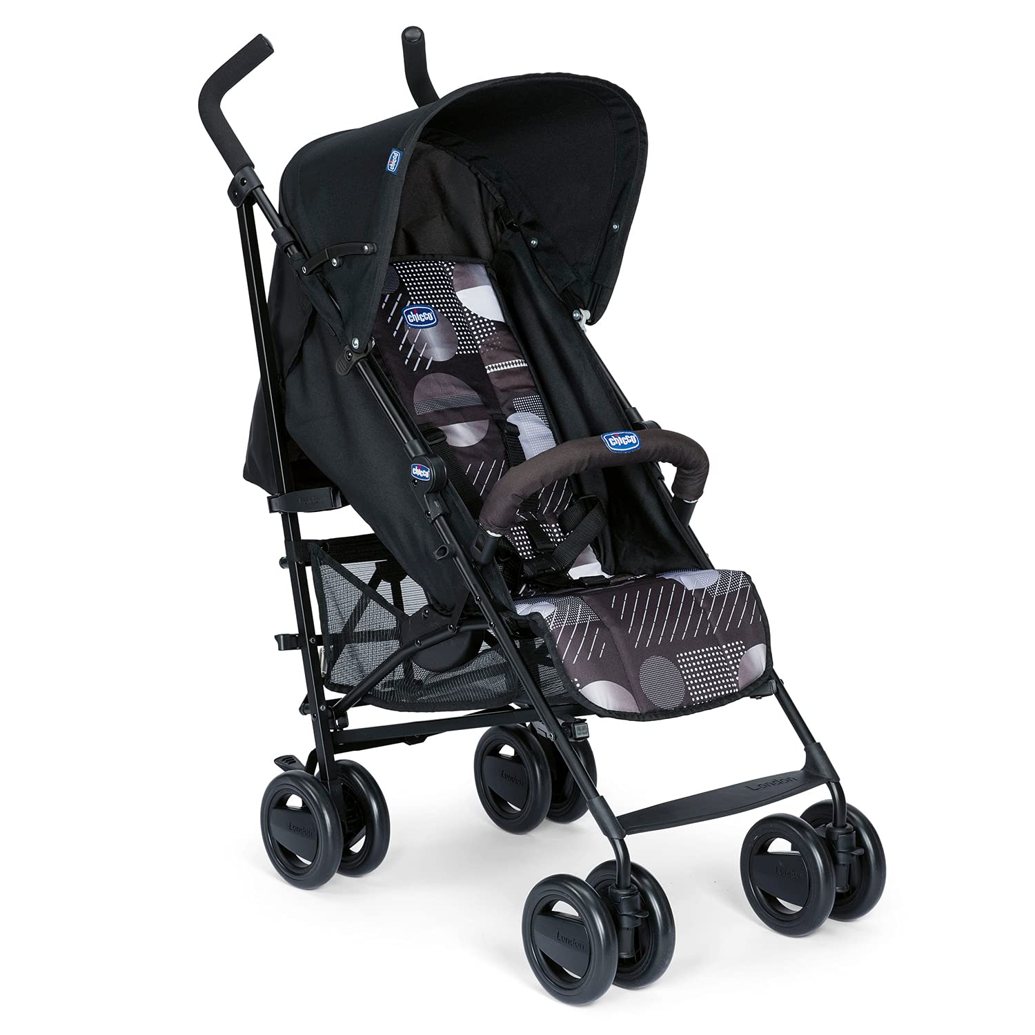 Chicco London Up Lightweight Compact Pushchair with Tilting Backrest with Protective Clamp, Folding Umbrella – From Birth to 15 kg – Matrix – 104 x 46.5 x 83 cm - Image 1