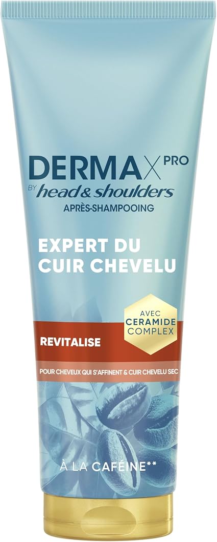 DermaXPro by Head & Shoulders Revitalises Light Conditioner 220ml with Caffeine and Ceramic Complex, Moisturizes Dry Scalp and Fine Hair, Protection Against Dandruff - Image 1