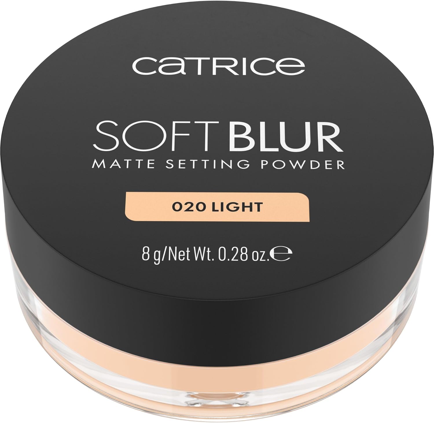 Catrice Soft Blur Matte Setting Powder 020 Light, fini mat, poudre respirante, longue tenue, pour fixer le maquillage, formule légère, 8g - Image 1
