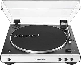 Audio-Technica LP60XBTWH Platine Vinyle Sans Fil à Entraînement par Courroie Automatique Blanc