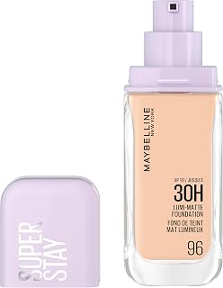 Maybelline New York - Fond de Teint Liquide Longue Tenue - Ultra-Résistant - Fini Mat Lumineux - Enrichi en Acides Aminés - Tous les Types de Peau - Superstay 30H Lumi-Matte - Teinte : 96 - 35ml - Image 1