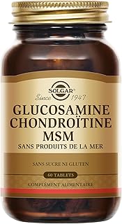 Solgar Extra Concentré Glucosamine Chondroïtine MSM - Haute qualité - Ingrédient breveté - Forte concentration - Complément Alimentaire - Flacon de 60 comprimés - Image 1
