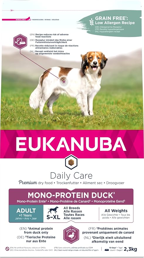 Eukanuba Daily Care Dog Adult Mono-Protein Duck 2.3 kg - Image 1