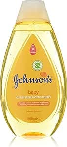 Johnson's Baby Classic Shampoo with Cry No More Formula 500ml, Hypoallergenic and pH Balanced Shampoo for Infants & Children, Sulfate & Paraben Free, Packaging May Vary