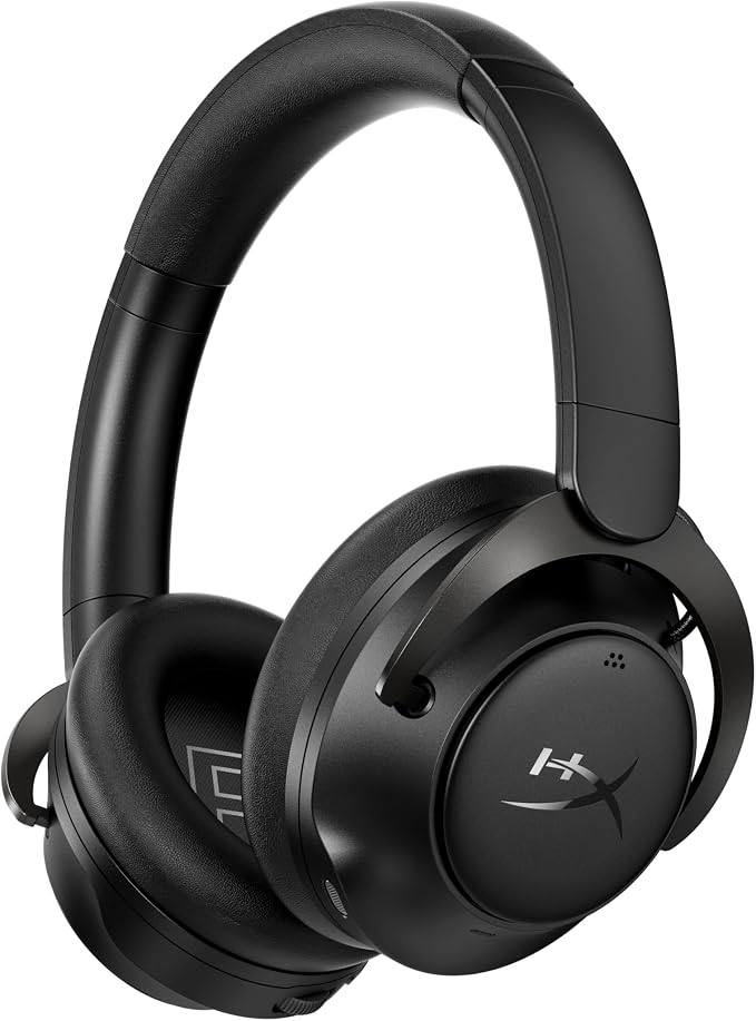 HyperX Cloud Mix 2 – Dual Wireless Over-Ear Headphones with ANC, 2.4GHz dongle, Bluetooth 5.3, PC, PS5, Nintendo Switch, Steam Deck, Mobile, USB-C – Black - Image 1