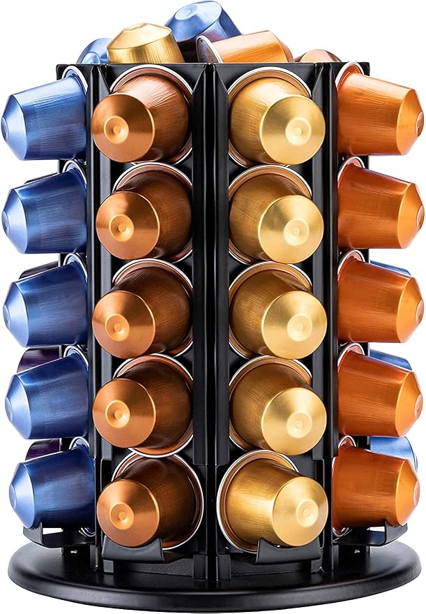 Nespresso Coffee Capsule Holder 360 Degree Rotation with Extra Center Space (40+) - Image 1