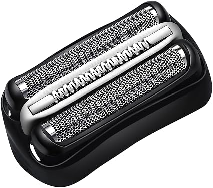 32B Compatible with Braun Series 3 Shaver, Electric Shaving Head for Men, Black Electric Shaver Head Series 3 Replacement Part Suitable for 3070cc, 3050cc, 350, 350c - Image 1