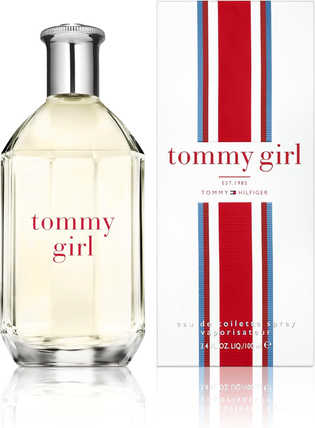 Tommy Hilfiger – Tommy Girl Eau de Toilette - 100 ml – Parfum Femme – Senteur Fruité Floral - Parfum Fleuri très Frais aux Notes Fruitées – Flacon en Verre Transparent - Image 1