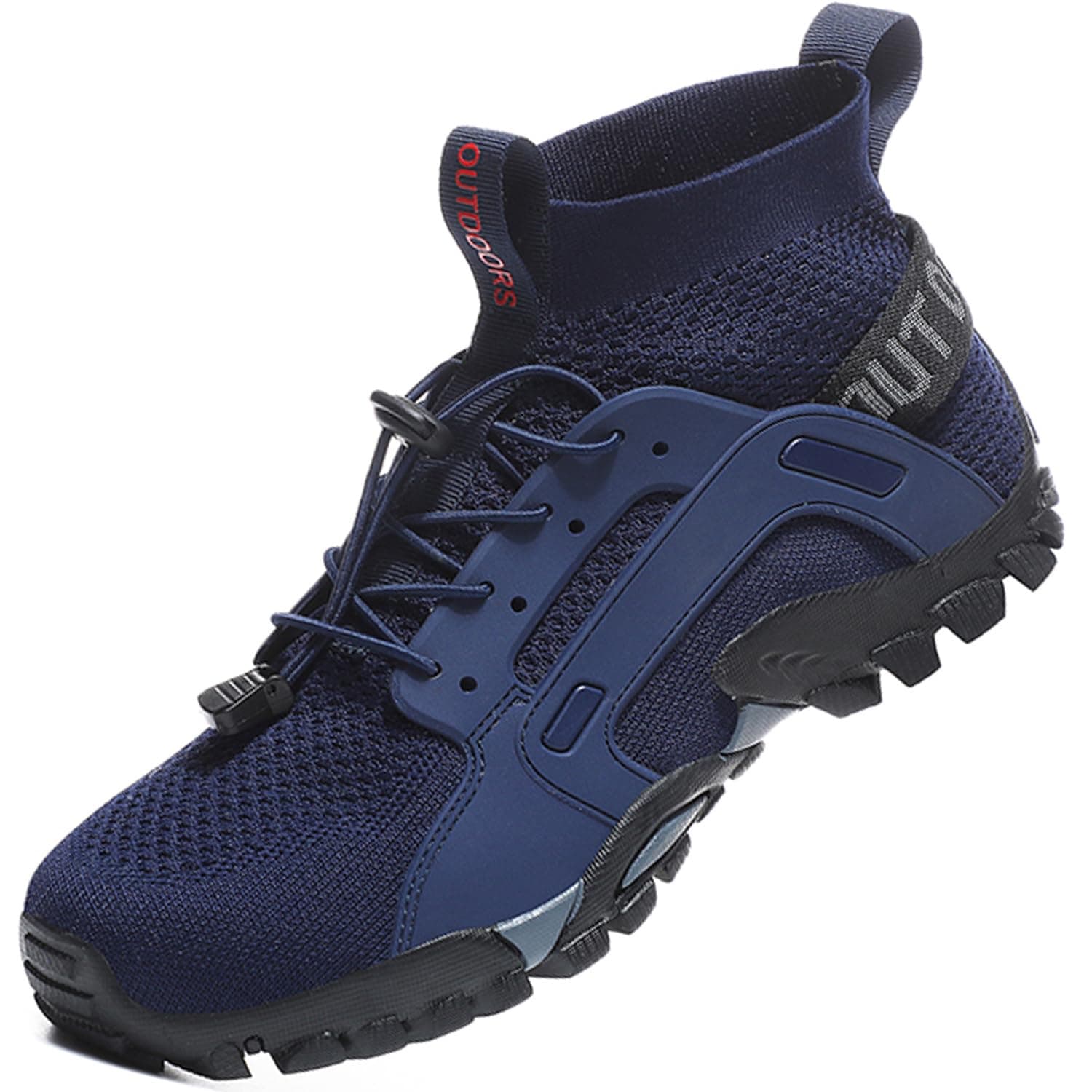 Hiking Shoes Men Women Boots Outdoor Trekking Trail Shoes Non-Slip Walking Shoes Breathable Sneakers, Blue, 42 EU