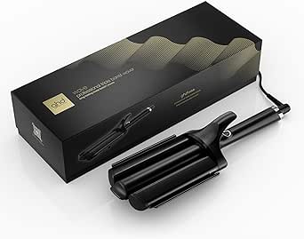 ghd - ghd Wave Curler - Professional Curler (Black) - Triple Waver - Create long lasting beach waves in 3-5 seconds - Wavy mermaid easy and fast - Ideal for all hair types and lengths - Image 1