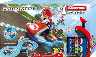 Carrera - 20063026 First Nintendo Mario Kart – Circuit de Course électrique avec Voitures Miniatures Mario et Luigi – Jouet pour Enfants à partir de 3 Ans Coloré 20063026 - Image 1