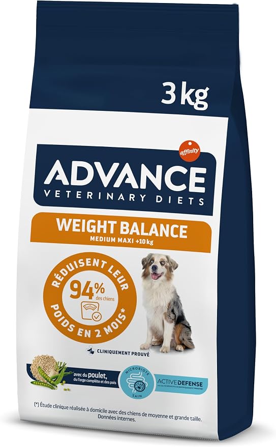 Advance Veterinary Diets Weight Balance Medium & Maxi - Dry Food for Dogs with Overweight Problems - 3 kg - Image 1