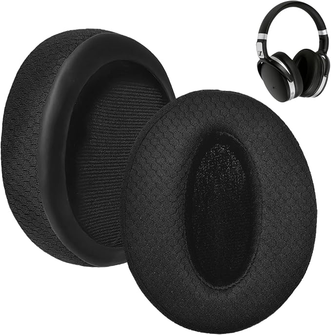 1 Pair Ear Pads for Sennheiser HD4.50, HD4.50BT, HD 4.50BTNC, HD4.50SE, HD350BT, HD300, HD4.40BT, HD4.30G, HD4.20S, HD458BT, HD450, HD 450BT, HD400S, with Sound Insulation Foam - Image 1