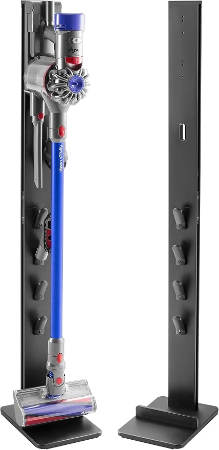RICOO Vacuum Cleaner Holder SH002 Compatible with Dyson V15, V12, V11, V10, V8, V7, V6 - Sturdy Steel and Aluminium, Black - Image 1