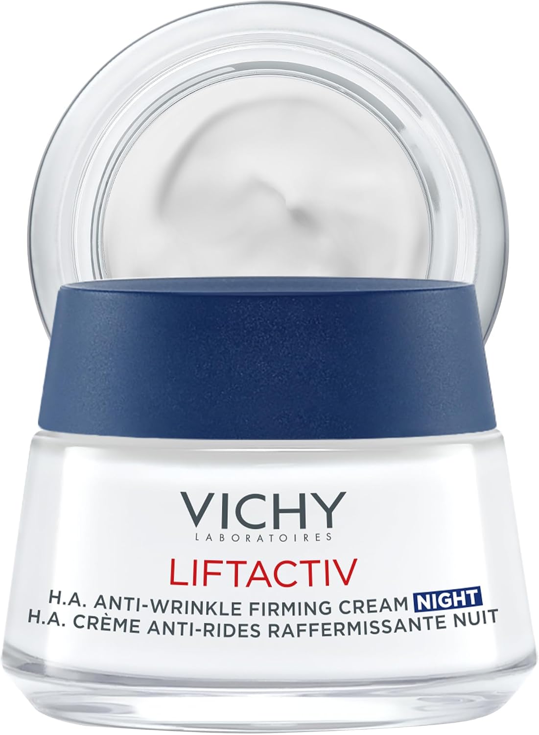 Vichy, Liftactiv, Firming Anti-Wrinkle Night Cream, Smooth & Plump, Enriched with Hyaluronic Acid, For All Skin Types, 50 ml - Image 1