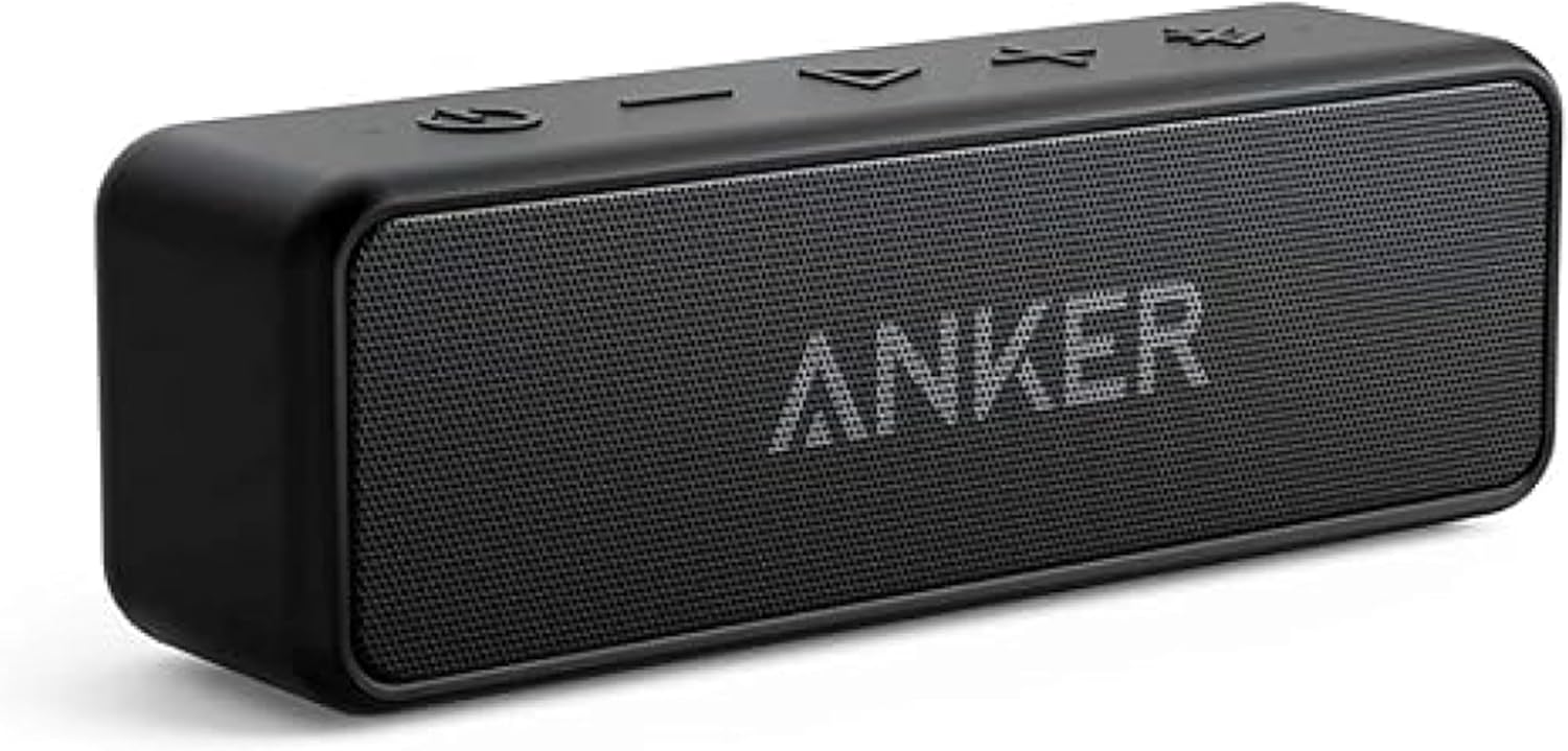Soundcore Anker 2 Enceinte Bluetooth, Enceinte Bluetooth Puissante sans Fil avec Basses Puissantes, Autonomie de 24 Heures, Porté de 20 m, Etanche Waterproof IPX7 et Microphone Intégré - Image 1