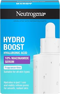 Neutrogena Hydro Boost Sérum Niacinamide 10%, hydrate, pores, améliore la texture de la peau, sans parfum, 30 ml - Image 1