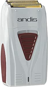 Andis - TS-1 Pro-Foil Lithium-ion Wired/Cordless Razor with Ultra Soft Titanium Blades - For a close and smooth shave - Dual Voltage Waterproof Shaver with Charger, Grey (Pack of 1) - Image 1