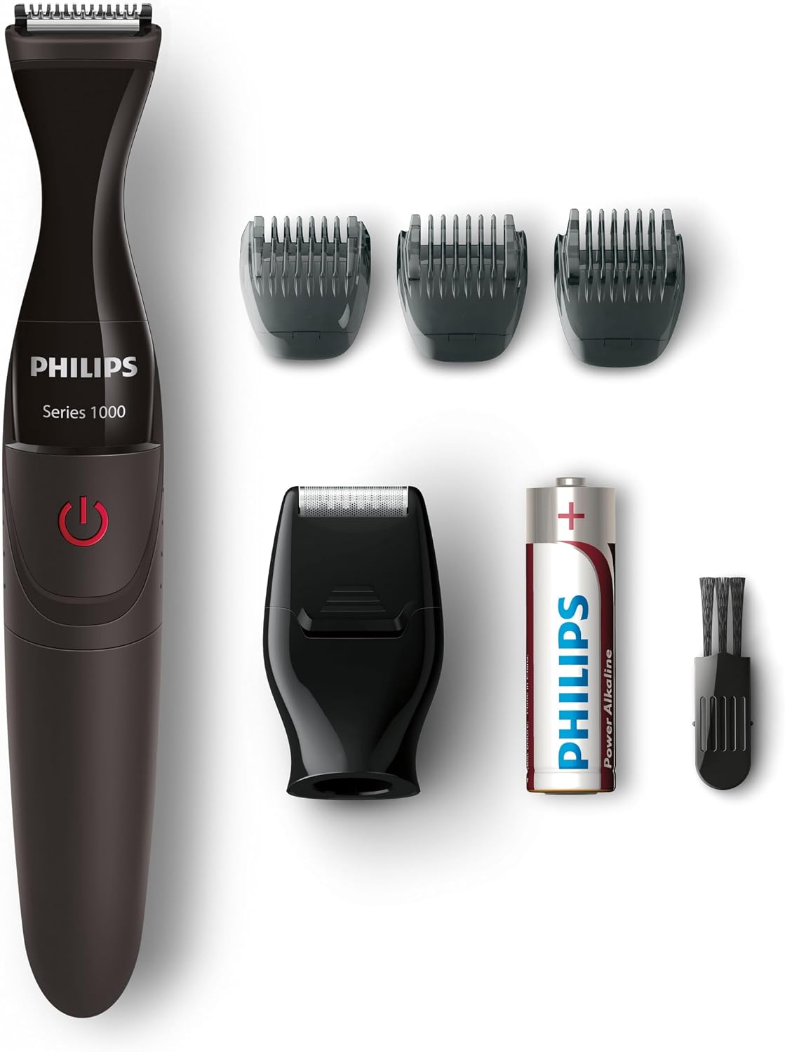 Philips - Tondeuse multi-styles Series 1000 avec 3 sabots de précision, Noir, modèle MG1100/16 - Image 1