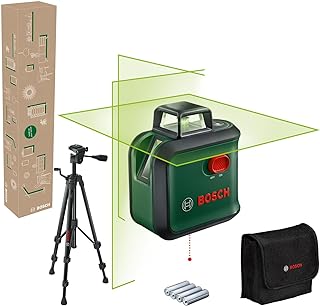AdvancedLevel 360 Line Laser with Premium Tripod (3 Laser Lines with 360° Laser for Alignment in a Whole Room, in Cardboard Box for E-Commerce) - Image 1