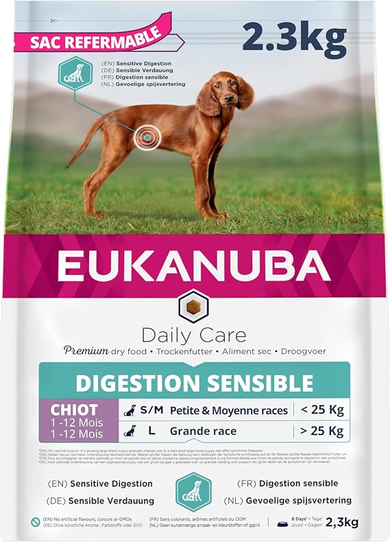 EUKANUBA Dog Daily Care Sensitive Digestion Puppy 2.3 kg - Image 1